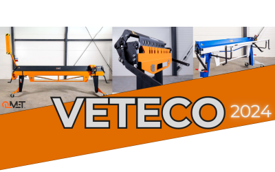 Maquinaria industrial OLMET: plegadoras y cizallas en VETECO 2024